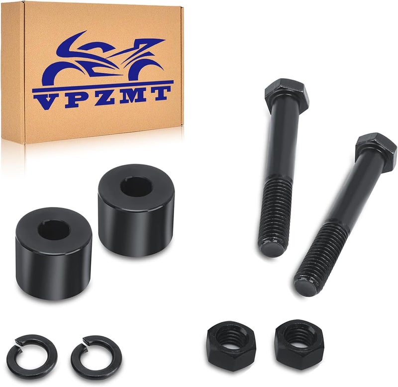 VPZMT 1 Inch Rise 1-1/4'' Handlebar Risers Extension for Harley Touring, Street Glide/Electra Glide/Road Glide/Road King/Softail/Dyna Models (Black) - Image 1